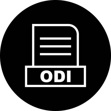  Vektör ODI dosya simgesi