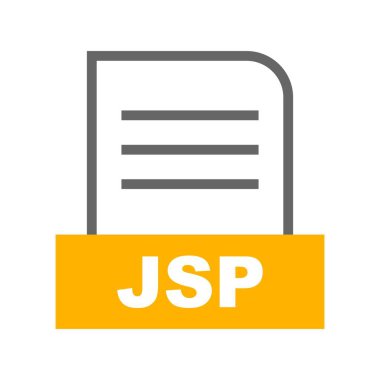 Vektör JSP dosya simgesi 