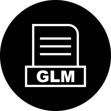 Vektör GLM dosya simgesi