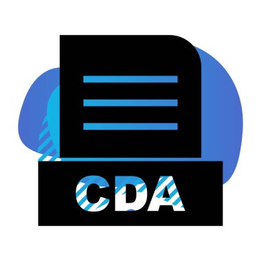 Vektör CDA dosya simgesi
