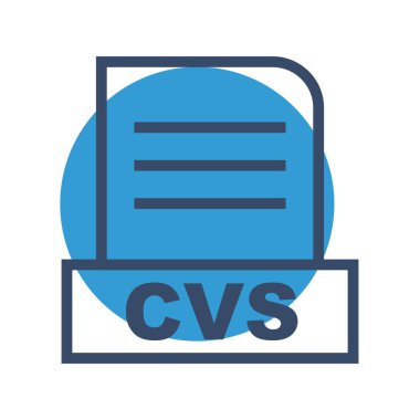 Vektör CVS dosya simgesi