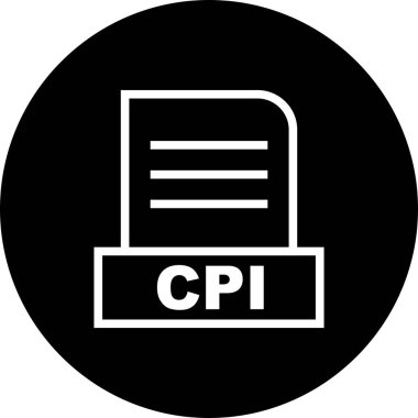 Vektör CPI dosya simgesi