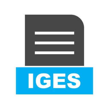  Vektör IGES dosya simgesi