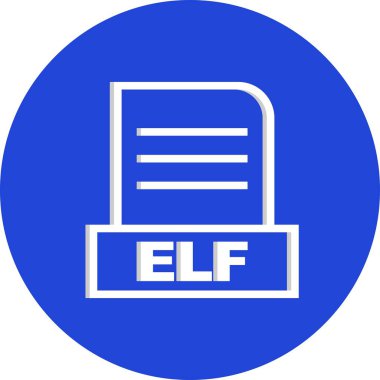 Vektör ELF dosya simgesi