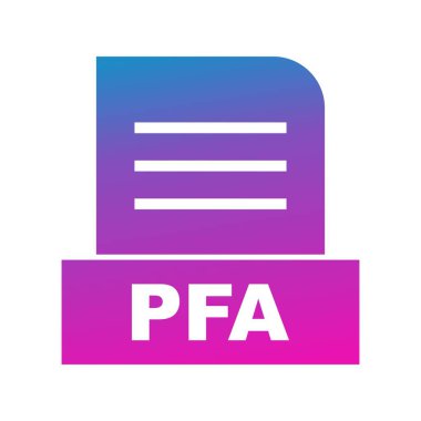 Vektör PFA dosya simgesi