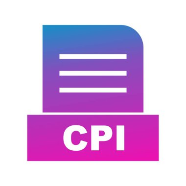 Vektör CPI dosya simgesi