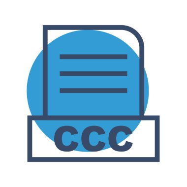 Vektör CCC dosya simgesi