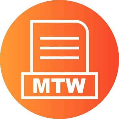 Vektör MTW dosya simgesi
