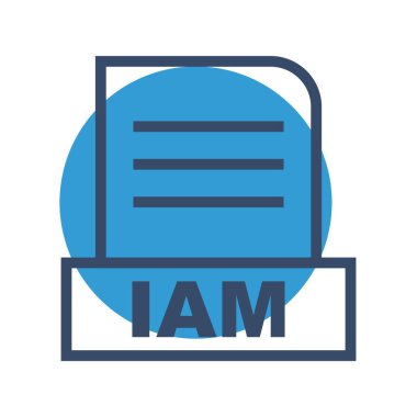 Vektör IAM dosya simgesi