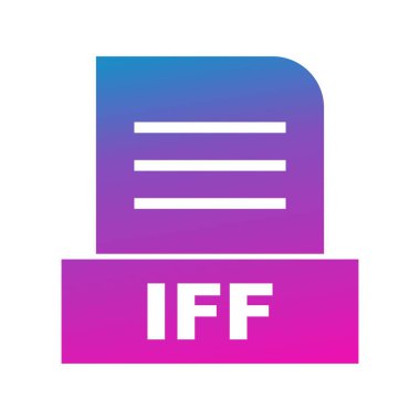 Vektör IFF dosya simgesi 