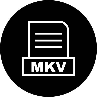  Vektör MKV dosya simgesi