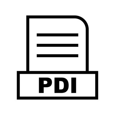 Vektör PDI dosya simgesi