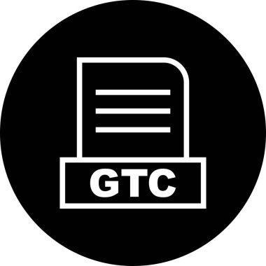 Vektör GTC dosya simgesi