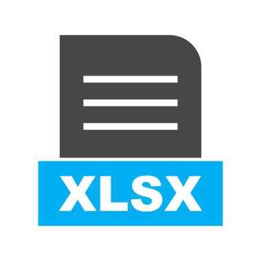 Vektör XLSX dosya simgesi