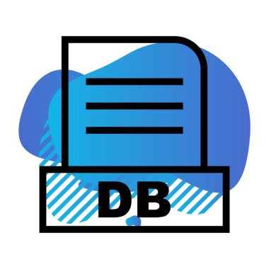 Vektör DB dosya simgesi 