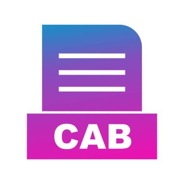 Vektör CAB dosya simgesi