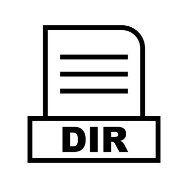 Vektör DIR dosya simgesi