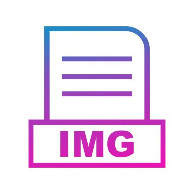 Vektör IMG dosya simgesi