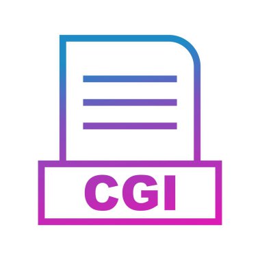 Vektör CGI dosya simgesi