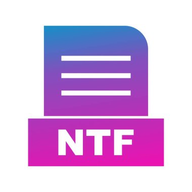 Vektör NTF dosya simgesi