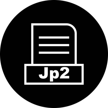 Vektör JP2 dosya simgesi
