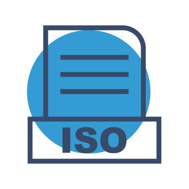 Vector ISO dosya simgesi