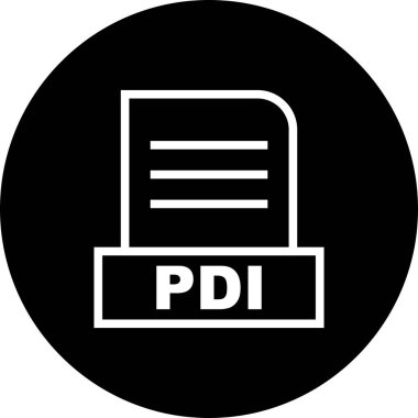Vektör PDI dosya simgesi