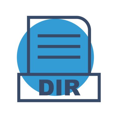Vektör DIR dosya simgesi