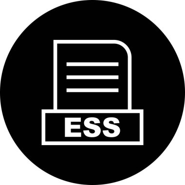 Vektör ESS dosya simgesi
