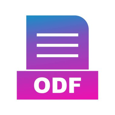 Vektör ODF dosya simgesi