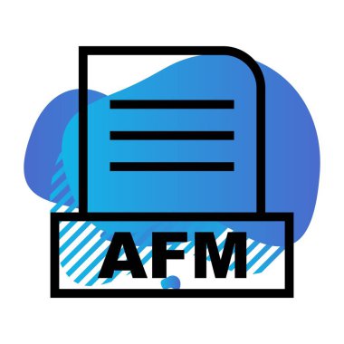  Vektör AFM dosya simgesi