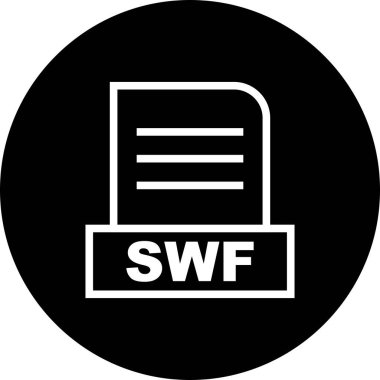 Vektör SWF dosya simgesi 