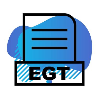 Vektör EGT dosya simgesi