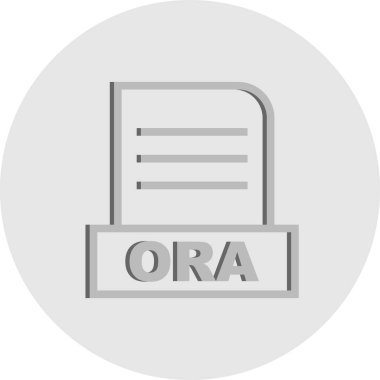 Vektör ORA dosya simgesi