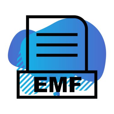 Vektör EMF dosya simgesi