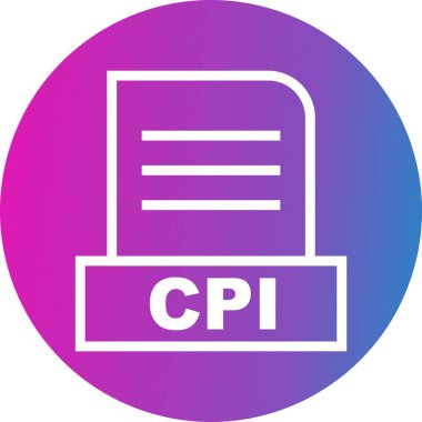Vektör CPI dosya simgesi