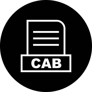 Vektör CAB dosya simgesi