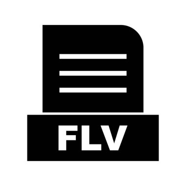 Vektör FLV dosya simgesi