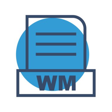 Vektör WM dosya simgesi