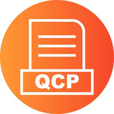 Vektör QCP dosya simgesi