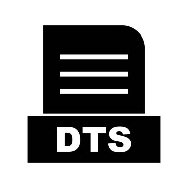 Vektör DTS dosya simgesi