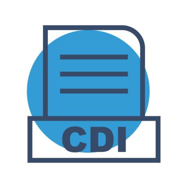 Vektör CDI dosya simgesi