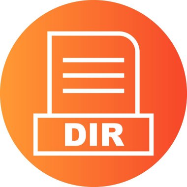 Vektör DIR dosya simgesi