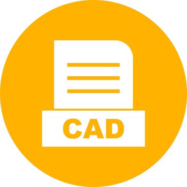 Vektör CAD dosya simgesi 