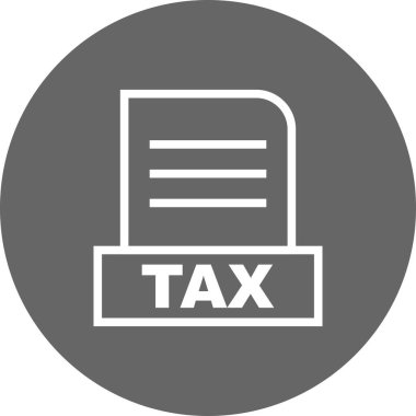 Vektör Vergi dosya simgesi 