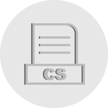 Vektör CS dosya simgesi 