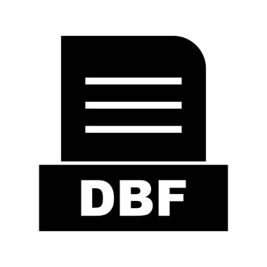 Vektör DBF dosya simgesi