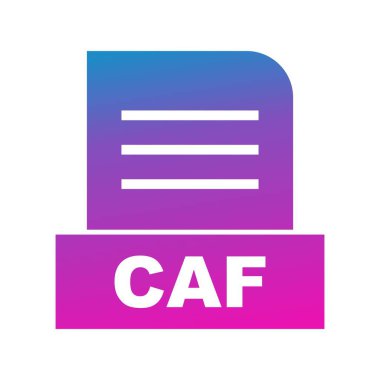 Vektör CAF dosya simgesi