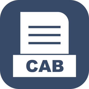 Vektör CAB dosya simgesi