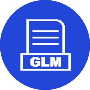 Vektör GLM dosya simgesi